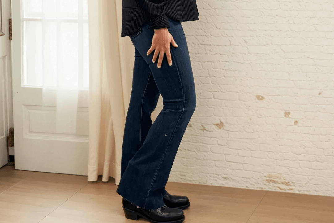 Shop women's bootcut & flare pants made in the USA. Flattering American-made styles that elongate the leg for any occasion.