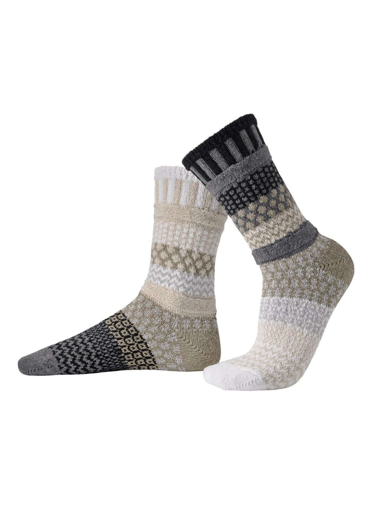 Solmate Socks Starlight Knitted Crew Socks Proudly Made USA | These socks are delightfully mismatched &amp; so very comfortable. American Made Clothing