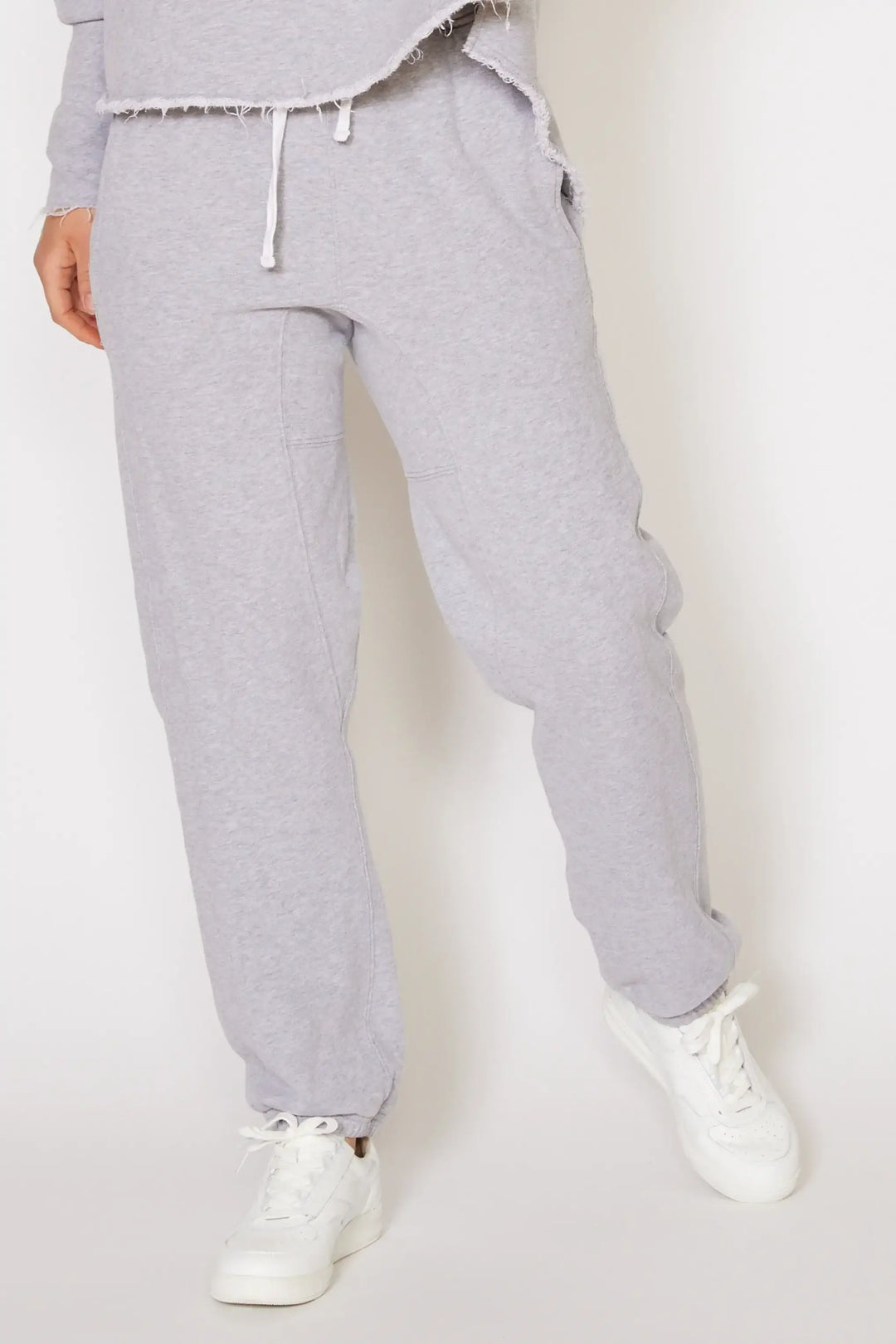 People of Leisure - Cruz Sweatpants - In a versatile heather gray, these comfort fit pants are the trusty sidekick for your daily grind or your lazy Sundays – ethically sourced, locally made, and upcycled with heart right in LA&