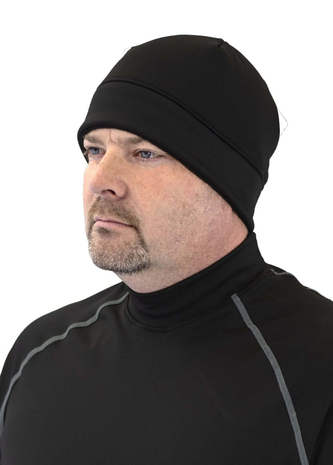 WSI Sportswear ARCTIC FLEECE BEANIE HAT in Black Made in USA, Soft fleece lined hat for added warmth, Cuff band for added comfort, Proudly Made in USA since 1990 
