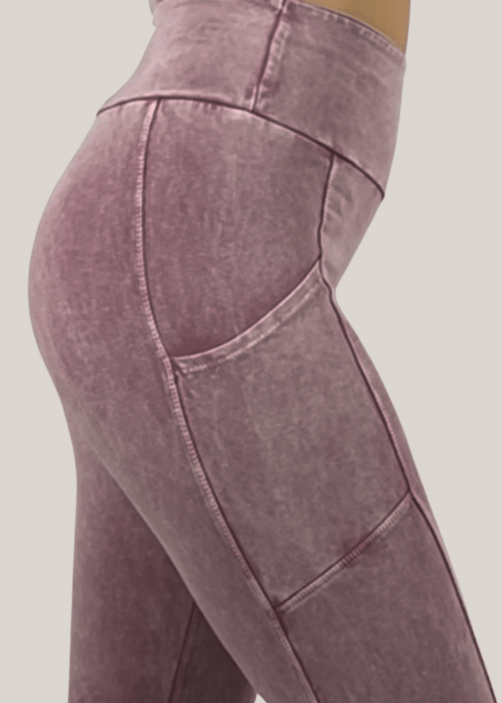 Plano Perfect Fit Pocket Leggings (Mauve Denim)