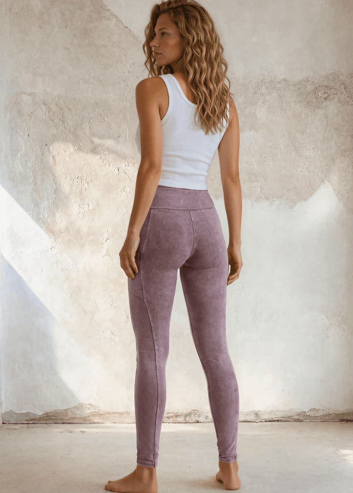 Plano Perfect Fit Pocket Leggings (Mauve Denim)