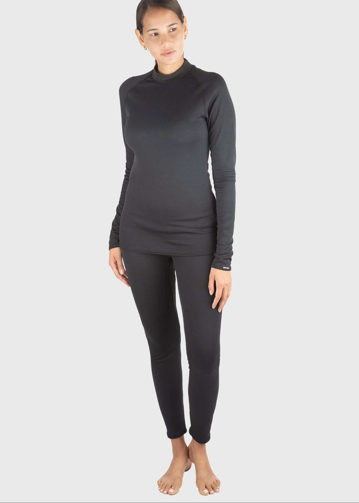 The HEATR® Tundra Base Layer offers reliable warmth in temperatures ranging from 0° to 75° F, making it ideal for versatile outdoor use. Its contoured fit ensures minimal bulk while providing moderate insulation, enhancing mobility and comfort. Featuring HEATR® technology woven throughout the entire shirt, this base layer delivers consistent thermal warmth where you need it most. Flat inner seams reduce irritation, allowing for all-day wear without discomfort. Stay warm and comfortable no matter the weather
