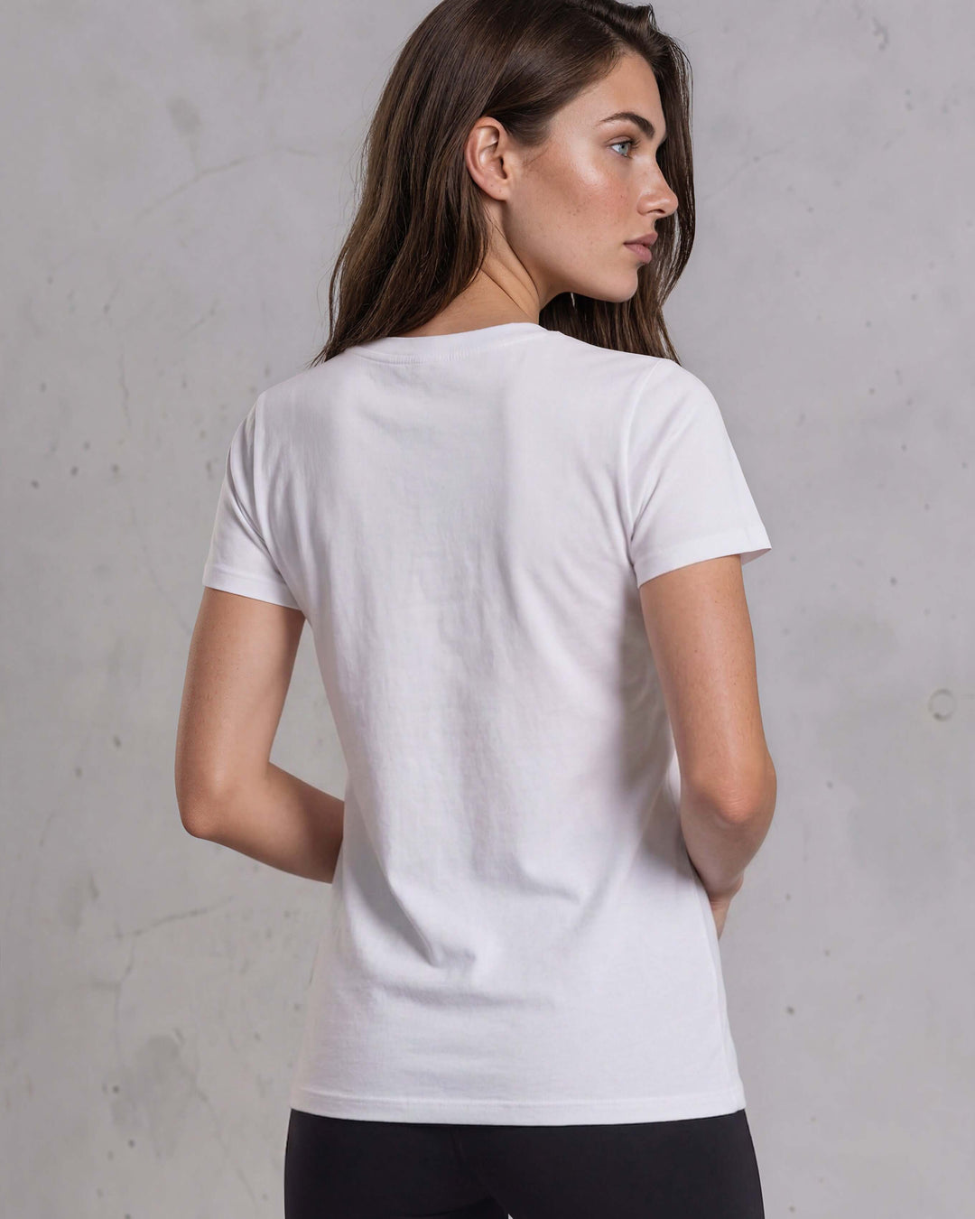 True American Cotton Crew Neck Tee - White