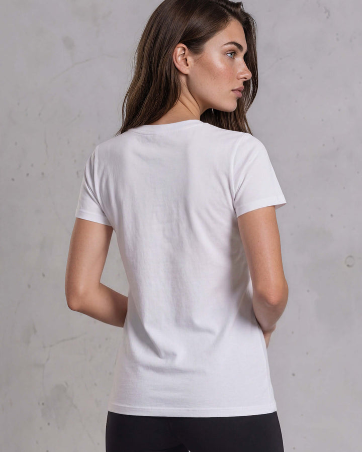 True American Cotton Crew Neck Tee - White