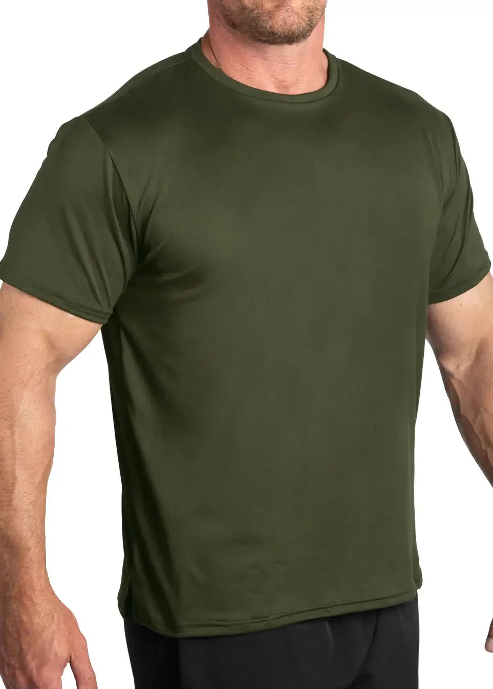 Experience unmatched comfort and performance with the SoftTECH™ Athletic Cut Tee. Crafted from super soft SoftTECH™ fabric, this lightweight short sleeve tee features a side notch for a better fit, making it ideal for all your spring activities. Designed for an athletic silhouette, it moves with you while keeping you comfortable all day long. Proudly made in the USA since 1990, this essential tee combines quality and style effortlessly. Elevate your everyday wardrobe with a shirt that delivers softness, dur