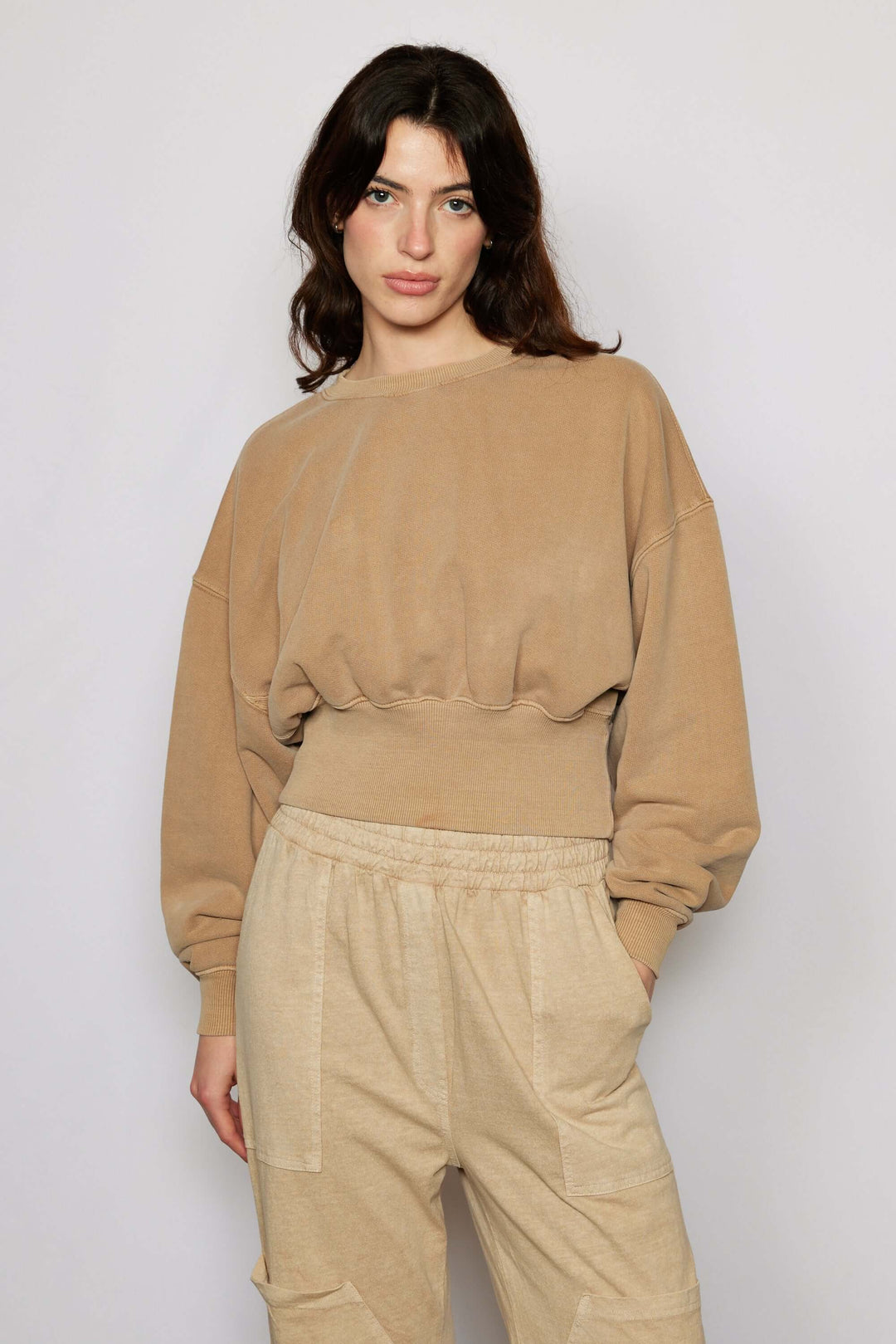 Sonoma Sweatshirt by People of Leisure — 100% organic cotton, relaxed fit in 6 colors. Ethically made in LA. Sizes XS–XL