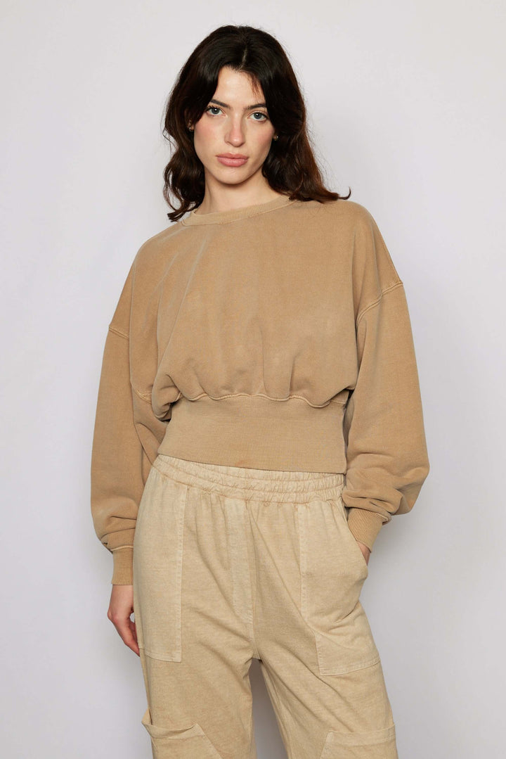 Sonoma Sweatshirt by People of Leisure — 100% organic cotton, relaxed fit in 6 colors. Ethically made in LA. Sizes XS–XL