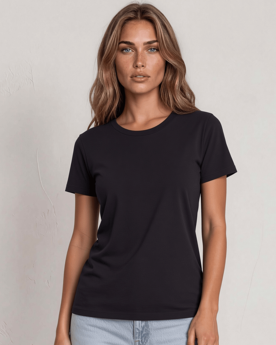 The True American Women's T-shirt - Super soft 100% combed ring-spun cotton crew neck tee, made in the USA with USA-milled fabric. Classic fit, effortless style.