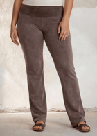 Ellie's Essential Cotton Stretch Bootcut Flare Plus Size Desert Taupe