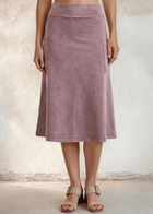 Ashville Versatile Cotton Skirt Pink Denim