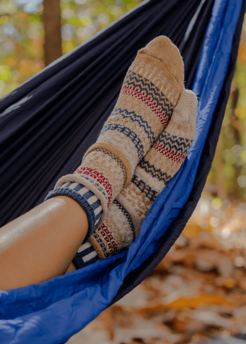 Solmate BATEAU MOUCHE Knitted Crew Socks Proudly Made USA | These socks are delightfully mismatched &amp; so very comfortable.  Classy Cozy Cool Women&
