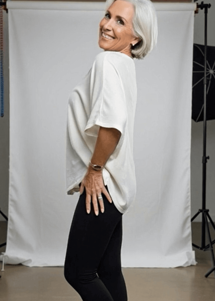Slip into effortless style with this made in USA oversized dolman sleeve cotton top, designed for maximum comfort without compromise. The soft, lightweight 95% cotton blend with 5% spandex drapes beautifully while moving with you