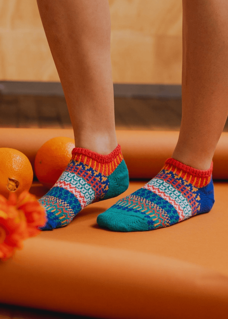 Solmate CAYANNE Knitted Ankle Socks Proudly Made USA | These socks are delightfully mismatched &amp; so very comfortable. Classy Cozy Cool Women&