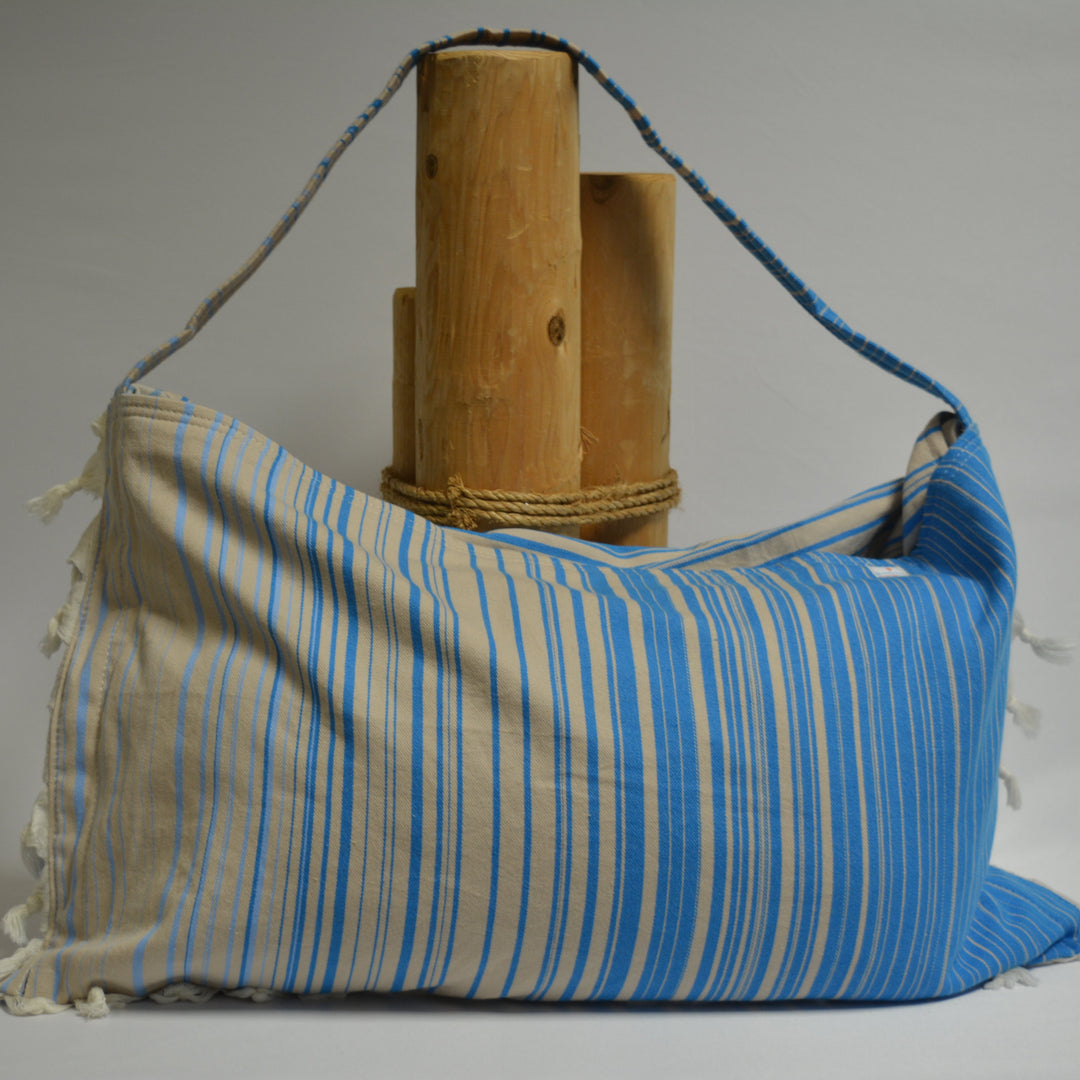 Solid 3‑in‑1 Turkish Cotton Beach Bag