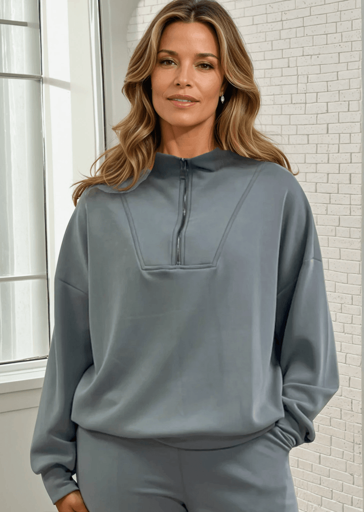 Made in USA Half Zip Women&