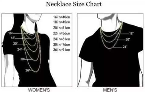 Necklace Size Chart