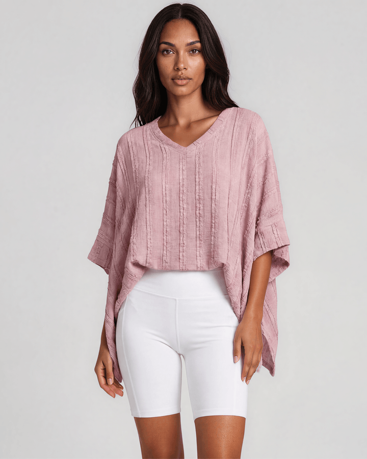 Laurel Textured Top - Pink