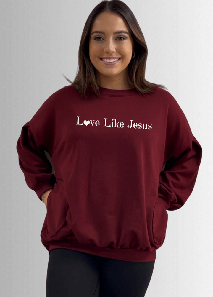 Made in USA Love Like Jesus Graphic Women&