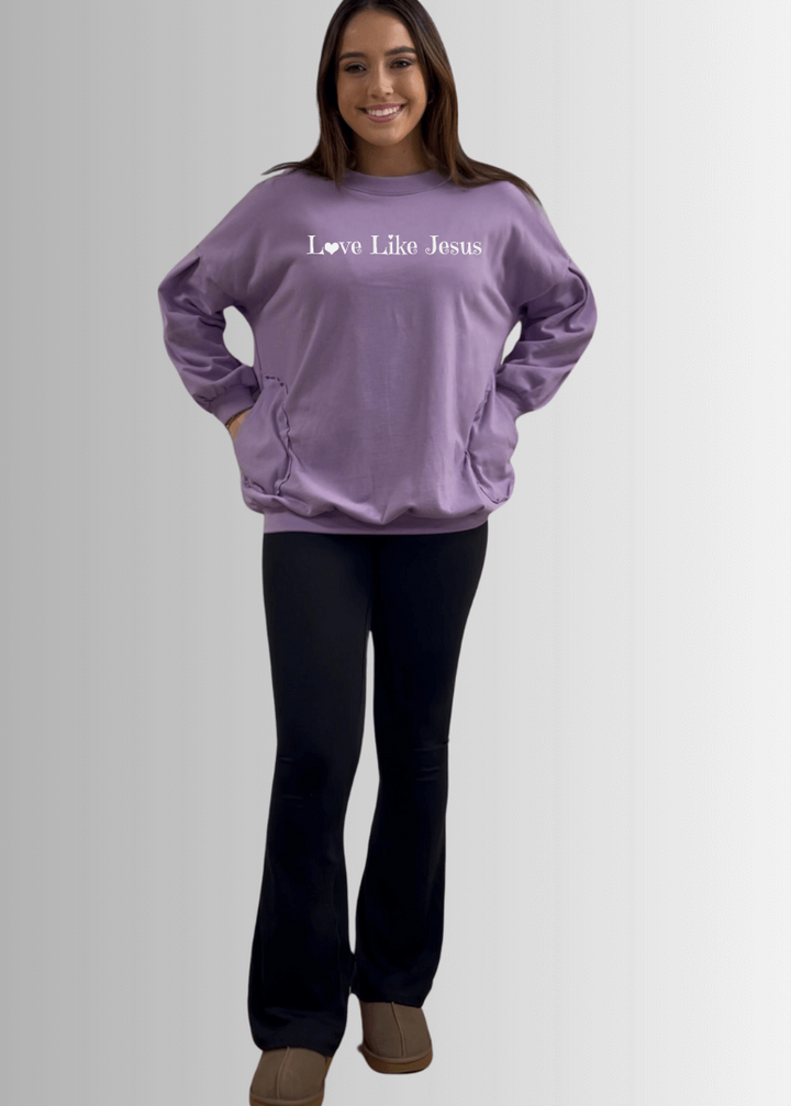 Made in USA Love Like Jesus Graphic Women&