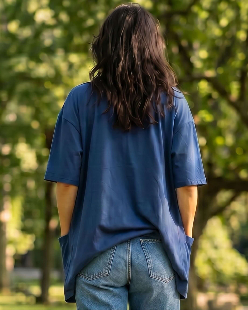 The Mary K Farm Smock — loose fit organic cotton jacket with XL pockets. USA grown, milled & sewn. Pre-shrunk, chemical free. Sizes S–XL.