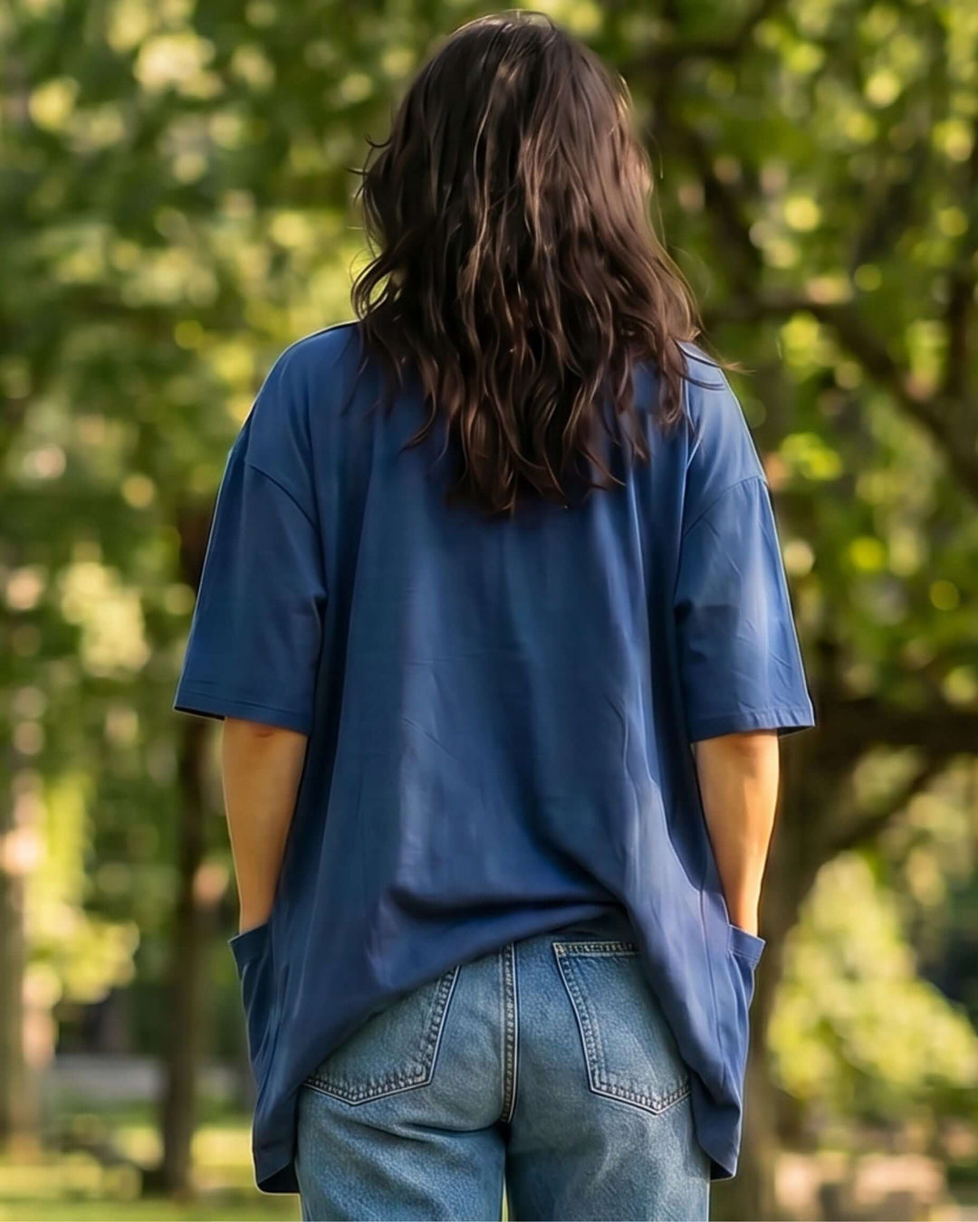 The Mary K Farm Smock — loose fit organic cotton jacket with XL pockets. USA grown, milled &amp; sewn. Pre-shrunk, chemical free. Sizes S–XL.