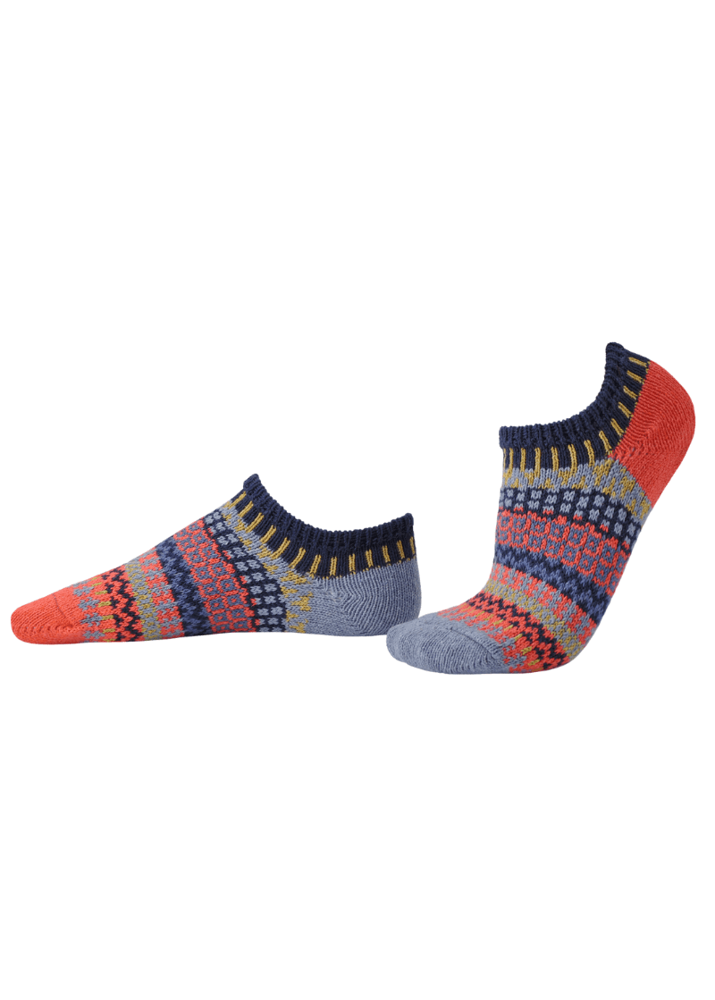 Solmate MASALA Knitted Ankle Socks | Made in USA | These socks are delightfully mismatched &amp; so very comfortable.  American Made Women&