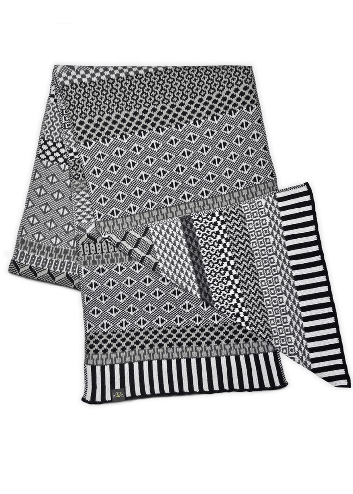 Solmate Socks Midnight Knitted Scarf | Made in USA | Classy Cozy Cool Women&