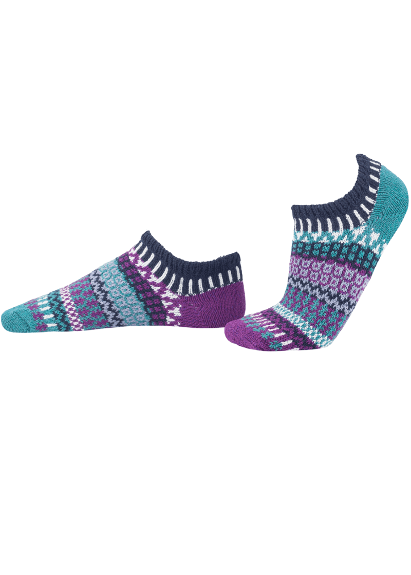 Solmate MOONSTONE Knitted Ankle Socks | Made in USA | These socks are delightfully mismatched &amp; so very comfortable.  American Made Women&