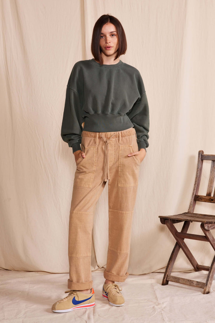 Sonoma Sweatshirt by People of Leisure — 100% organic cotton, relaxed fit in 6 colors. Ethically made in LA. Sizes XS–XL