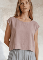 Bella Boxy Top in Rose Quartz