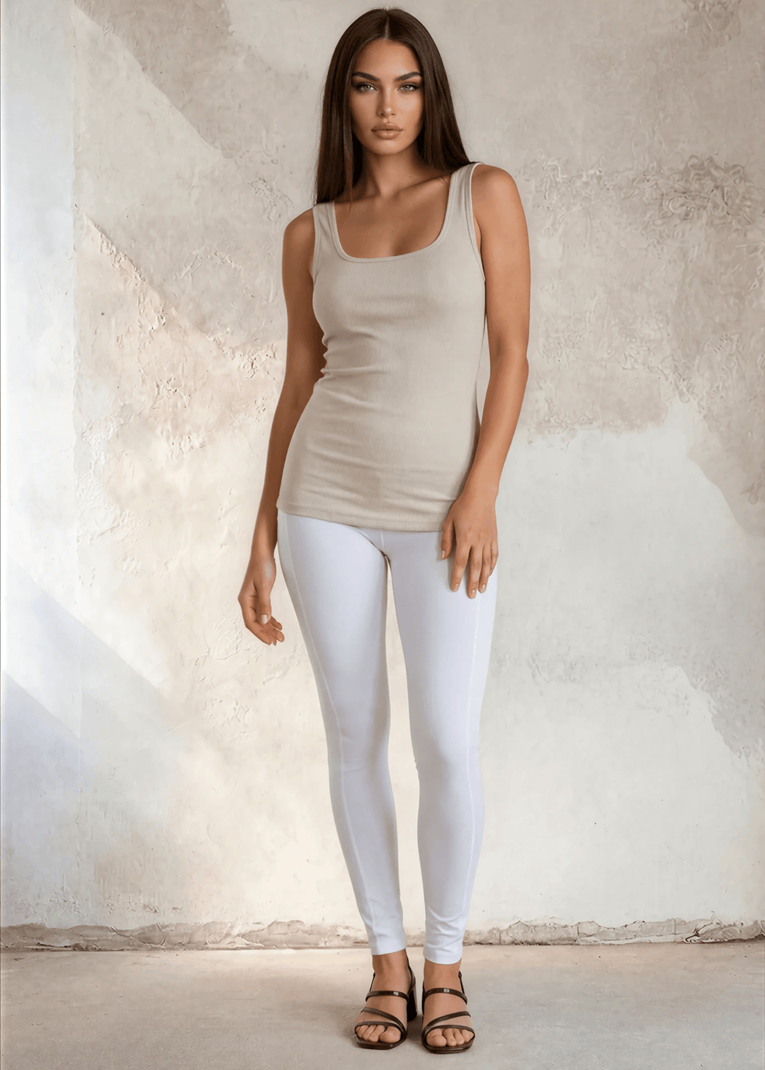 The Scoop is an extra-long extra supportive scoop neck compression tank top that comfortably helps smooth out those unwanted lumps and bumps. Made in USA