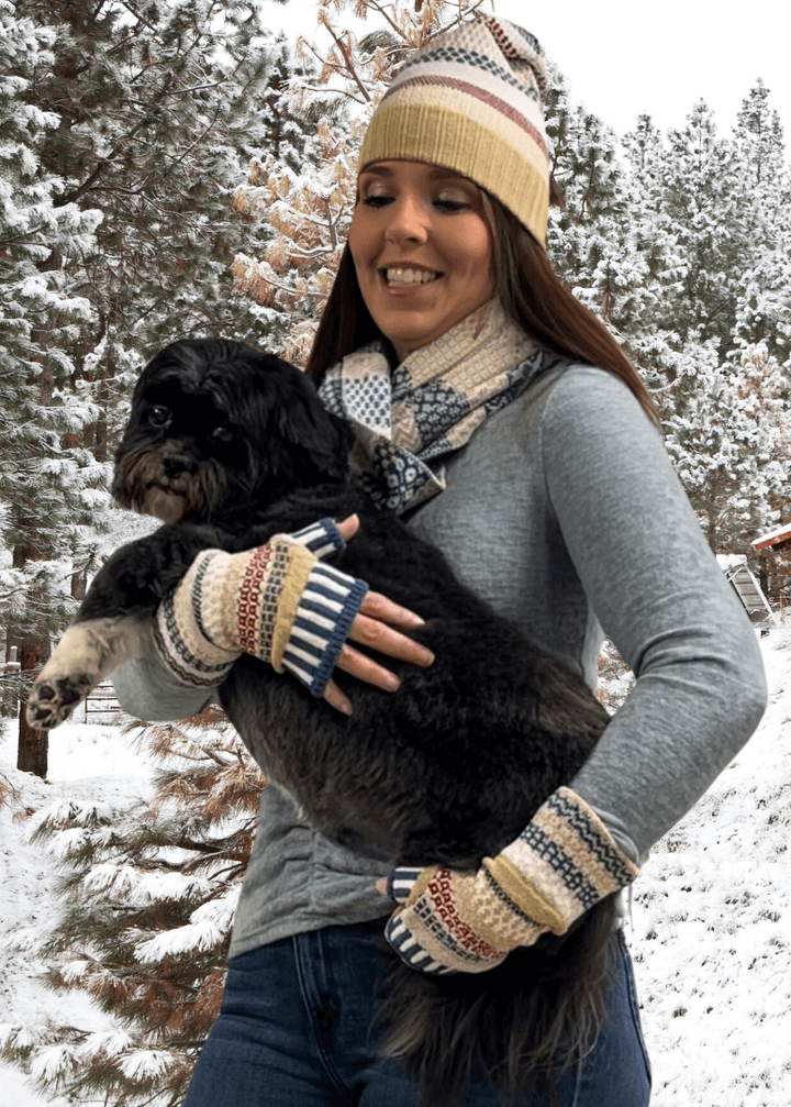 Solmate BATEAU MOUCHE Knitted Beanie Hat with With an Array of Bright Colors | Made in USA | Classy Cozy Cool Women&