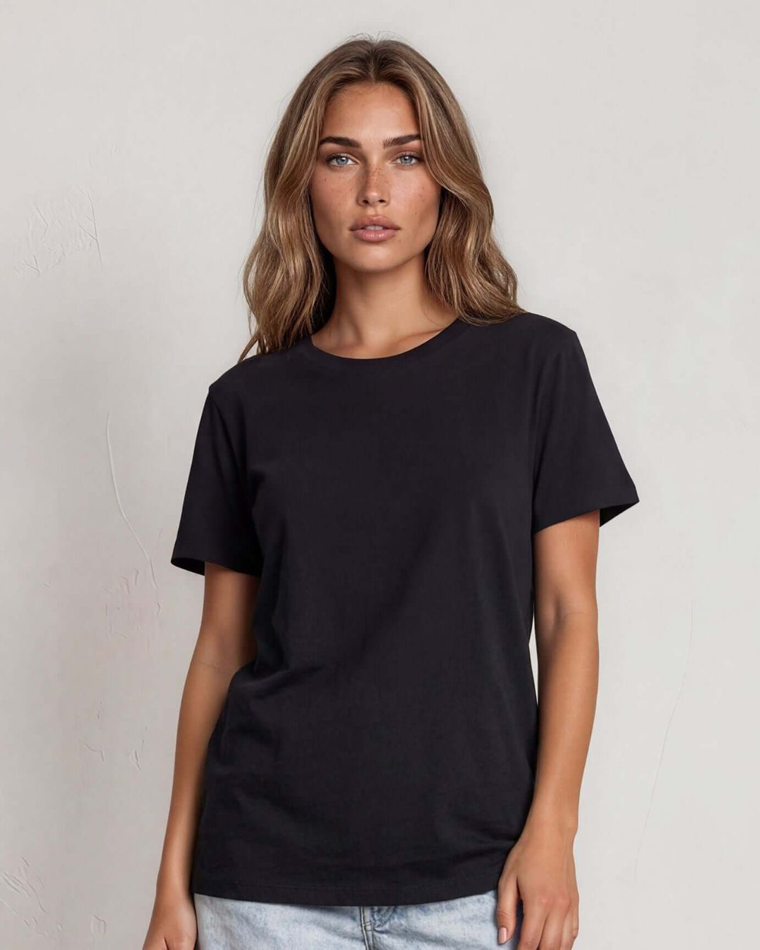 The True American Women's T-shirt - Super soft 100% combed ring-spun cotton crew neck tee, made in the USA with USA-milled fabric. Classic fit, effortless style.