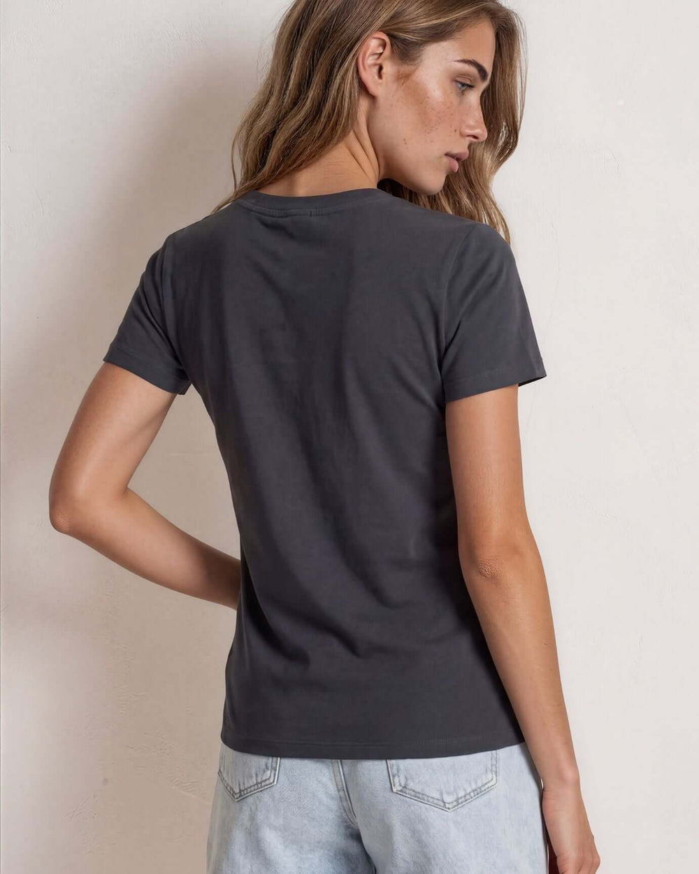 The True American Women's T-shirt - Super soft 100% combed ring-spun cotton crew neck tee, made in the USA with USA-milled fabric. Classic fit, effortless style.