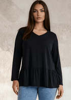 Ally Grab and Go Tunic Plus Size (Black) Made in USA