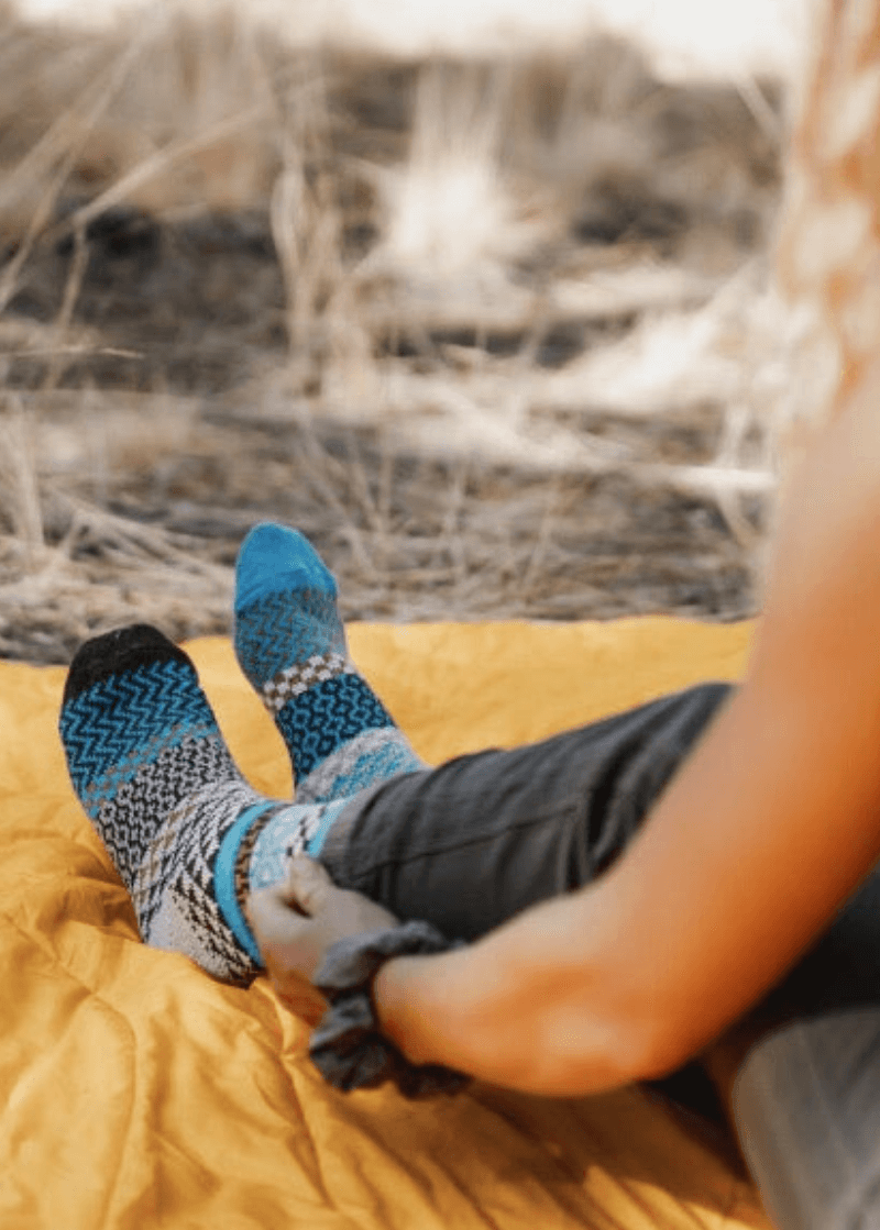 Solmate WALNUT Wool Blend Knitted Crew Socks Proudly Made USA | These socks are delightfully mismatched &amp; so very comfortable.  Classy Cozy Cool 
