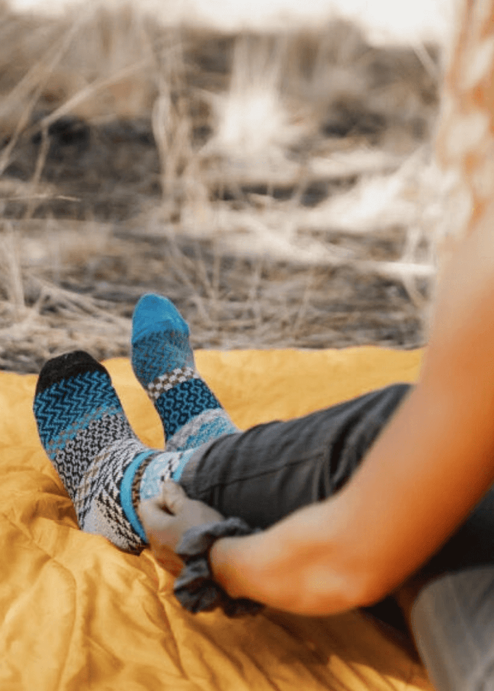 Solmate WALNUT Wool Blend Knitted Crew Socks Proudly Made USA | These socks are delightfully mismatched &amp; so very comfortable.  Classy Cozy Cool 