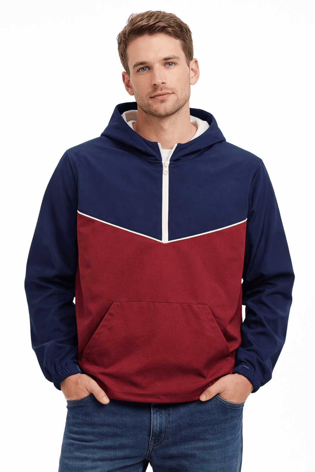 Shop the BOATHOUSE Men's Alliance Pullover. Made from 96% recycled EcoTrek water-resistant fabric with mesh lining and cape ventilation. S–2XL.