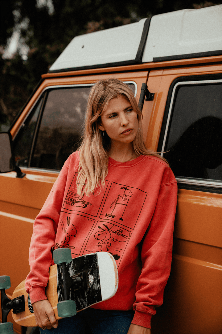 Embrace sustainable charm with our Vintage Snoopy Sweatshirt, part of our Peanuts Sweatshirts collection. Featuring Snoopy&