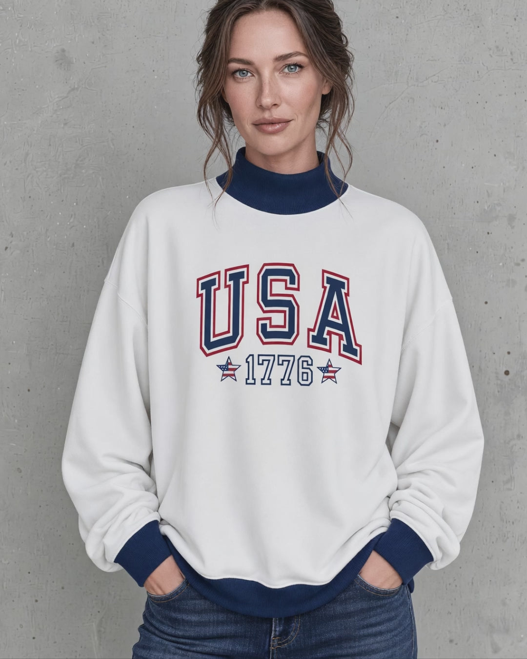 Made in USA. Layer up for fall in a women&