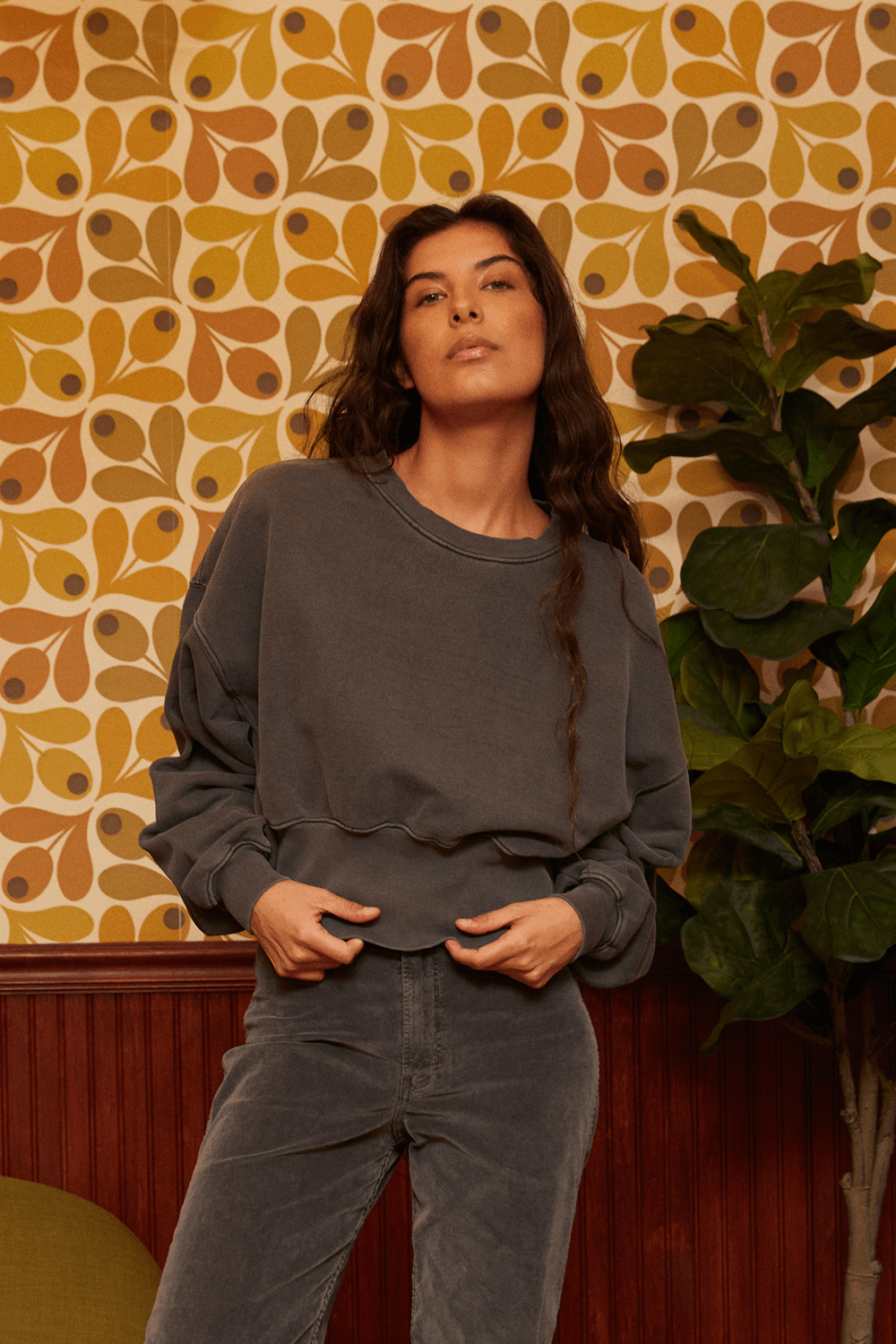 Sonoma Sweatshirt by People of Leisure — 100% organic cotton, relaxed fit in 6 colors. Ethically made in LA. Sizes XS–XL