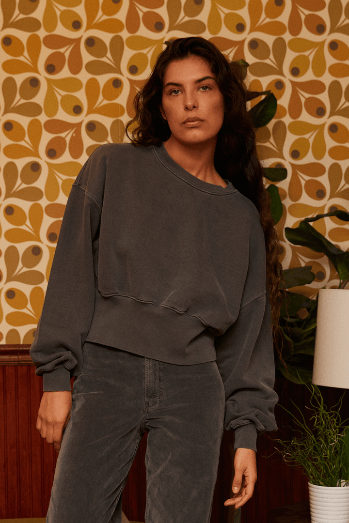 Sonoma Sweatshirt by People of Leisure — 100% organic cotton, relaxed fit in 6 colors. Ethically made in LA. Sizes XS–XL