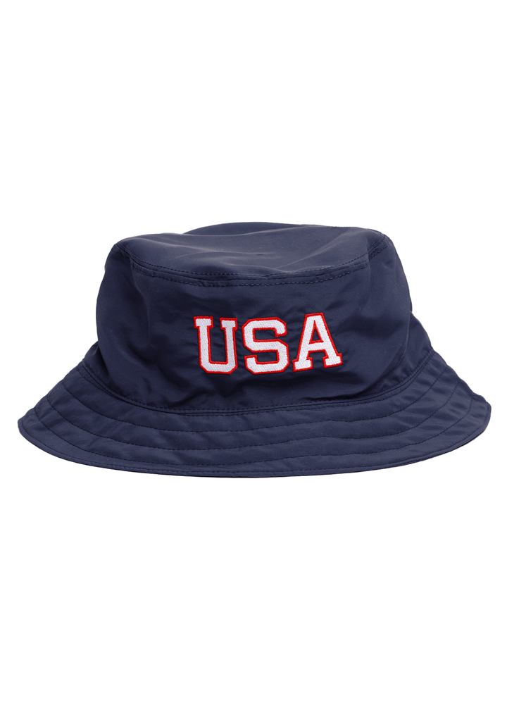 Made in USA Boathouse Brand Patriotic Unisex Navy Bucket Hat - All American Collection