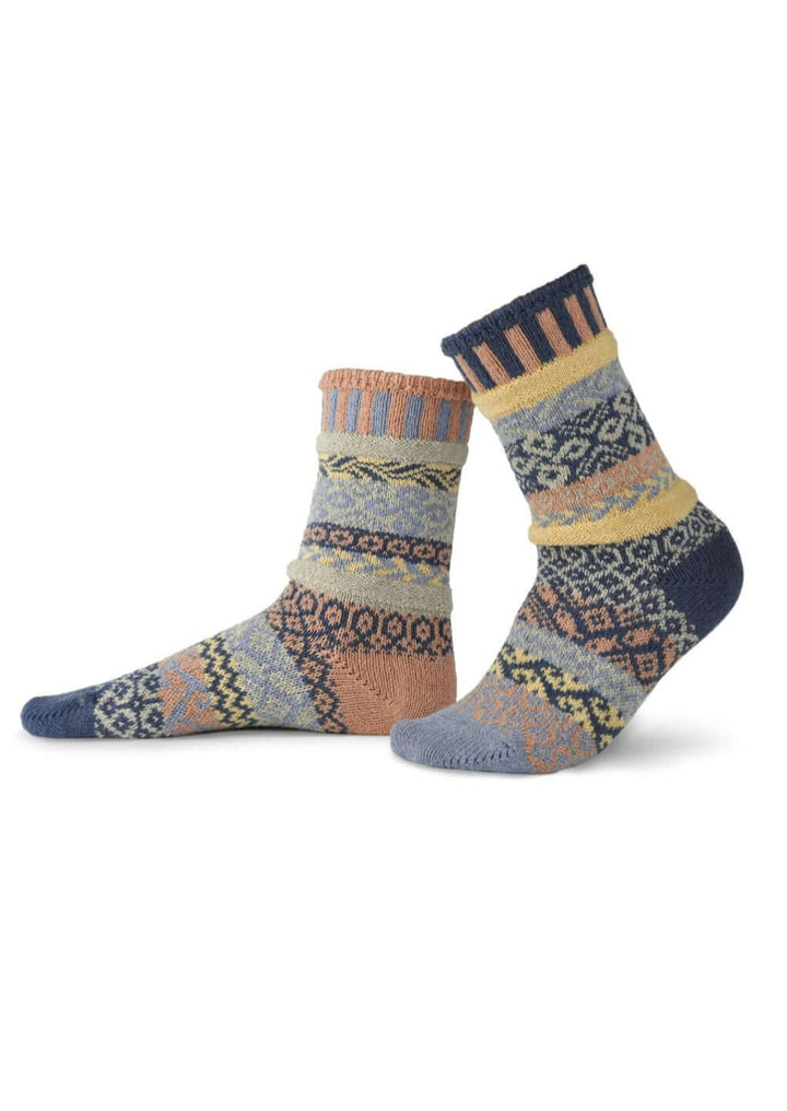 Solmate MIRAGE Knitted Crew Socks Proudly Made USA | These socks are delightfully mismatched &amp; so very comfortable. Classy Cozy Cool Women&