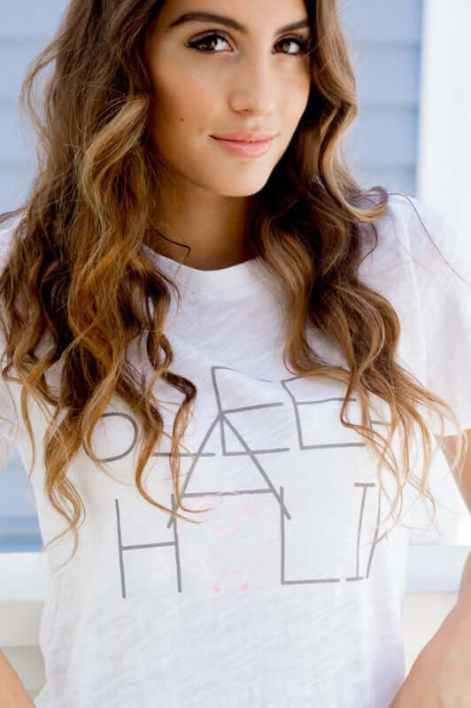 Sleepaholik Ladies Thin Line Logo Sleep Tee.  Proudly made in USA with Vintage Cotton Made in the USA.  Classy Cozy Cool Women&