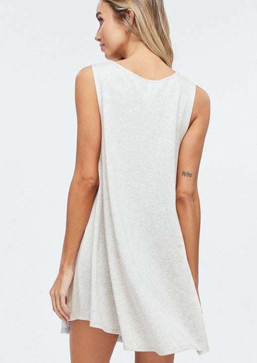 Phil Love Grey &amp; Black Patriotic 4th of July Tunic Dress | Made in USA | Classy Cozy Cool Women&