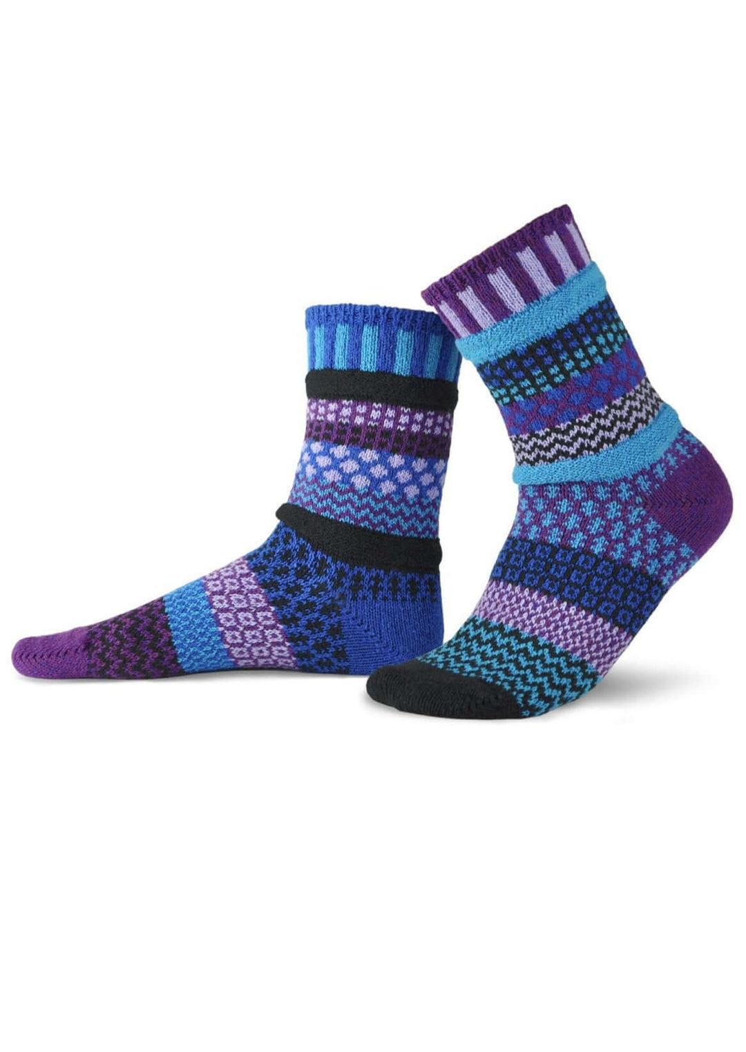 Solmate RASPBERRY Knitted Crew Socks Proudly Made USA | These socks are delightfully mismatched &amp; so very comfortable.  Classy Cozy Cool Women&