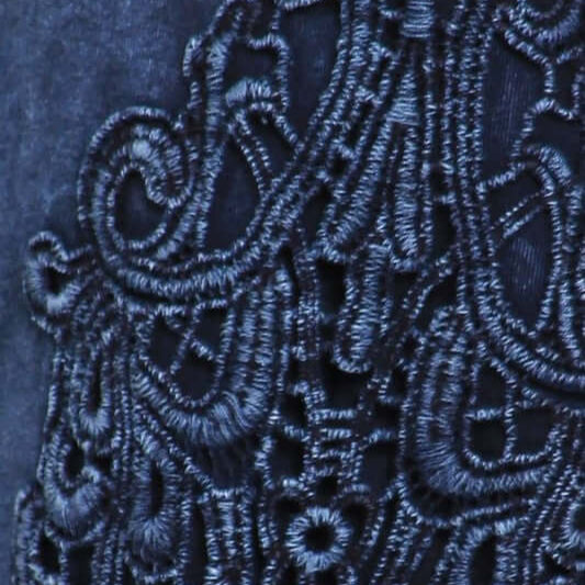 USA Made Plus Size Chatoyant Mineral Washed Boot Cut Jeggings with Crochet Detail Hem In Style