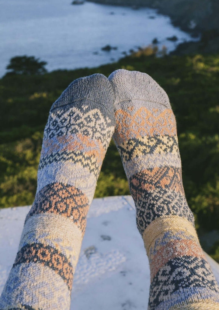 Solmate MIRAGE Knitted Crew Socks Proudly Made USA | These socks are delightfully mismatched &amp; so very comfortable. Classy Cozy Cool Women&